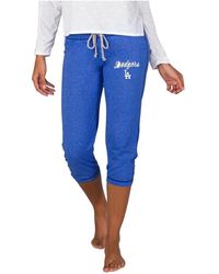 Concepts Sport - Los Angeles Dodgers Quest Knit Capri Pants - Lyst