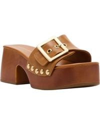 Madden Girl - Woodlandd Platform Block-heel Sandals - Lyst