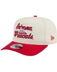 KTZ - Cream/red Arizona Wildcats Vintage Chainstitch 9fifty A-frame Snapback Hat - Lyst