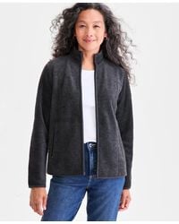 Style & Co. - Petite Polar Fleece Zip-front Jacket - Lyst