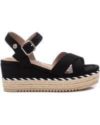 Xti - Soft Suede Wedge Sandals By - Lyst
