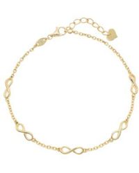 DEVATA - Infinity Chain Bracelet In 14k 6.5 In Adj To 7.5 In Approx. 2.6 Grams - Lyst