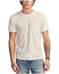 Lucky Brand - Linen Short Sleeve Pocket Crew Neck T-shirt - Lyst
