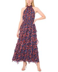 1.STATE - Flounce Cascading Maxi Dress - Lyst