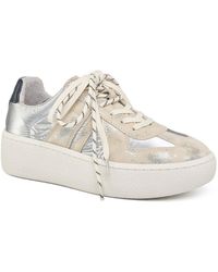 J/Slides - Daphne Platform Suede Memory Foam Sneakers - Lyst