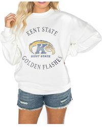 Gameday Couture - Kent State Golden Flashes Good Vibes Premium Fleece Drop Shoulder Pullover Sweatshirt - Lyst