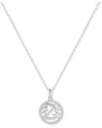 Giani Bernini - Cubic Zirconia Pave Monogram Z Pendant 18" Necklace - Lyst