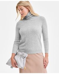 Charter Club - 100% Cashmere Turtleneck Sweater - Lyst