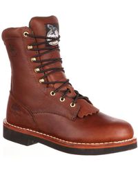 Georgia Boot - Farm And Ranch Lacer Work Boot - Lyst