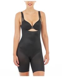Spanx - Thinstincts 2.0 Open-bust Mid-thigh Bodysuit - Lyst