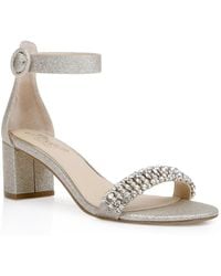 Badgley Mischka - James Block Heel Evening Sandals - Lyst