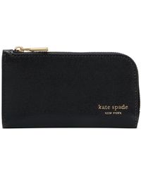 Kate Spade - Devin Saffiano Leather Small Slim Bifold Wallet - Lyst