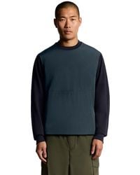 Lyle & Scott - Half Raglan Hybrid Sweatshirt - Lyst