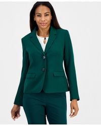 Kasper - Petite Notch Collar Two-button Flap Pockets Blazer - Lyst