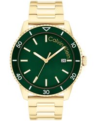 Calvin Klein - Notched Bezel H-link Bracelet Watch - Lyst