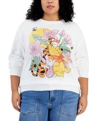 Disney - Trendy Plus Size Floral Pooh Graphic Sweatshirt - Lyst