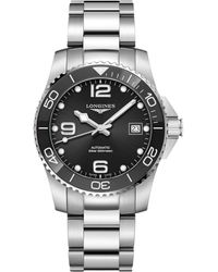 Longines - Swiss Automatic Hydroconquest Stainless Steel Bracelet Watch 39mm - Lyst