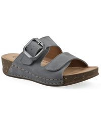 White Mountain - Fearful Slip-on Wedge Sandals - Lyst
