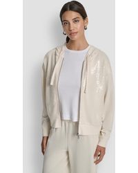 DKNY - Sequin Detail Long-sleeve Jacket - Lyst