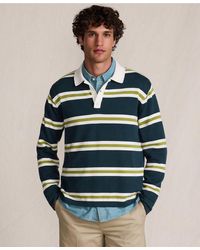 Lands' End - Long Sleeve Cotton Rugby Sweater Polo - Lyst