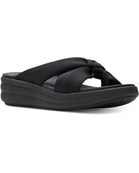 Clarks - Cloudsteppers Drift Ave Slip-on Wedge Sandals - Lyst