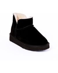 Minnetonka - Mavie Suede Slipper Ankle Booties - Lyst