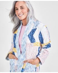 Style & Co. - Petite Cotton Quilted Patchwork Jacket - Lyst