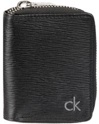 Calvin Klein - Rfid Textured Leather Gusset Card Case Wallet - Lyst