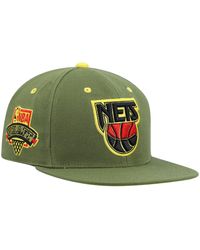 Cream Team Fitted HWC Hat New Jersey Nets Mitchell & Ness Nostalgia Co.