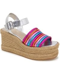 Kenneth Cole - Shelby Casual Ankle Strap Wedge Sandals - Lyst