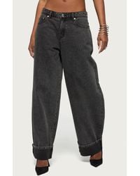Edikted - Kella Low Rise baggy Jeans - Lyst