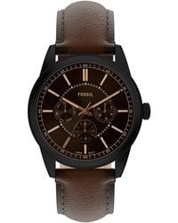 Fossil - Pearson Multifunction Leather Watch - Lyst