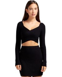 Belle & Bloom - Forget Me Not Knit Crop Top - Lyst