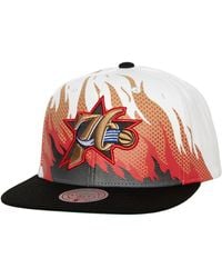 Mitchell & Ness - Philadelphia 76ers Hot Fire Snapback Hat - Lyst