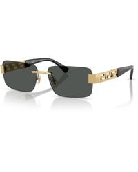 Versace - Rectangle Sunglasses - Lyst