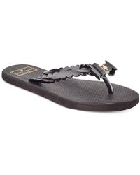 kate spade black bow flip flops