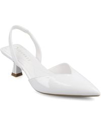 Journee Collection - Fallon Low Pointed Toe Pumps - Lyst