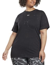 Reebok - Plus Size Burnout Training T-shirt - Lyst