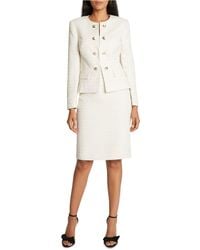 white skirt and jacket