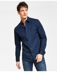 Calvin Klein - Slim-fit Refined Button-down Shirt - Lyst