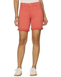 Democracy - Petite "ab"solution Cuffed Denim Shorts - Lyst