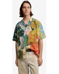 Desigual - Printed Gaugin Shirt, Cotton - Lyst
