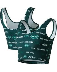 Concepts Sport - New York Jets Mosaic Allover Print Bralette - Lyst