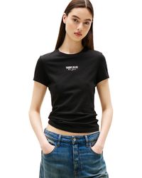 Tommy Hilfiger - Slim-fit Essential Logo Graphic T-shirt - Lyst
