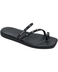Crocs™ - Miami Studded Toe Loop Sandals From Finish Line - Lyst