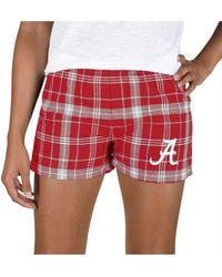 Concepts Sport - Crimson/gray Alabama Crimson Tide Ultimate Flannel Shorts - Lyst