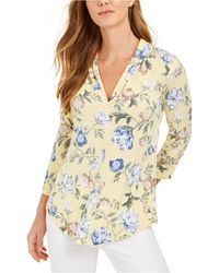 charter club petite blouses