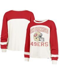 '47 - San Francisco 49ers Double Header Curve Toni Long Sleeve T-shirt - Lyst