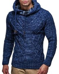 Leif Nelson - Knitted Hooded Sweater - Lyst