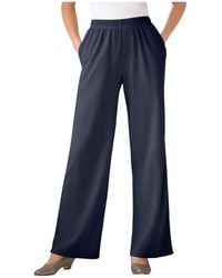 Woman Within - Within Tall 7-day Knit Wide-leg Pant - Lyst